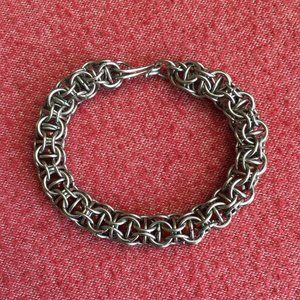 Hand Made StainlessSteel Braided & Beaded Bracelet